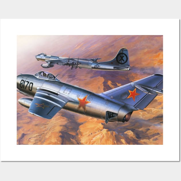 Mig15 Patrol URSS Wall Art by Aircraft.Lover